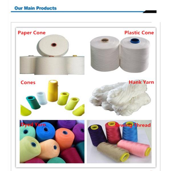 Crease Resistant Thick Polyester Yarn 20 / 2 , Super Bright Semi Dull Yarn For Janes