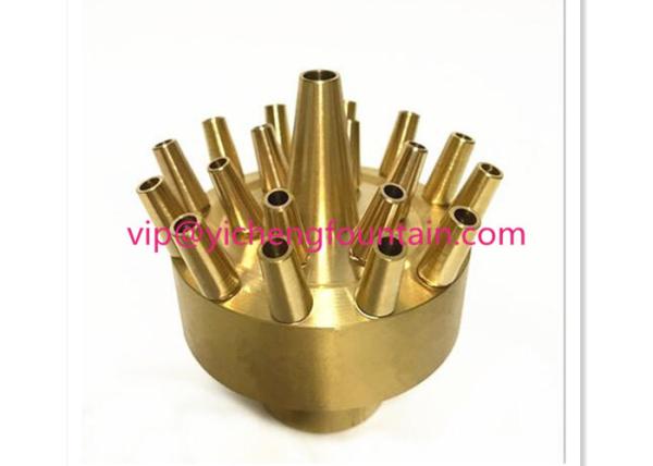 Fixed 3 Layer Blossom Flower Water Fountain Nozzles 8.5 Meters Spray Height