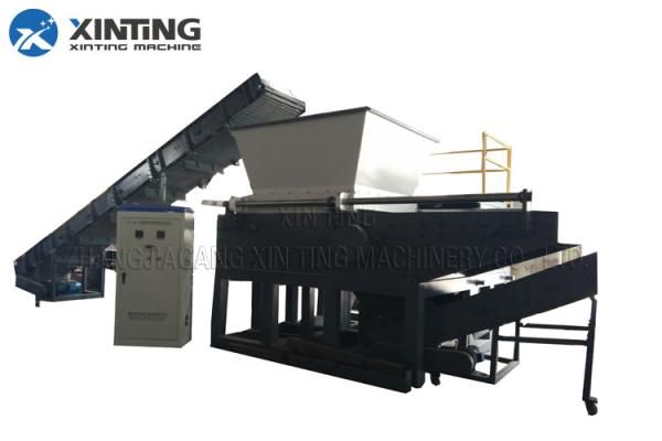 Multifunctional Single Shaft Shredder , Wood / Plastic / Rubber / Metal Shredder Machine