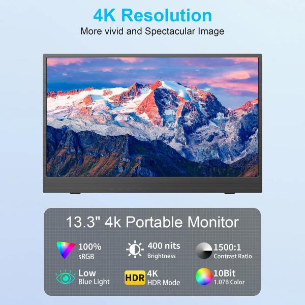 LCD Ips Gaming laptop Macbook Portable Monitor Panel Screen 4K