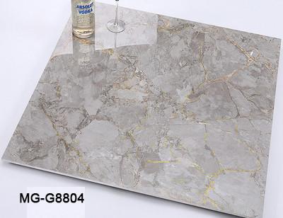 Gold Line Glazed Porcelain Tiles 800x800mm Full Body Marble