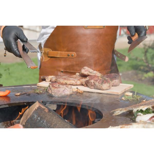 Corten Metal Outdoor Cooking Charcoal Grills for BBQ