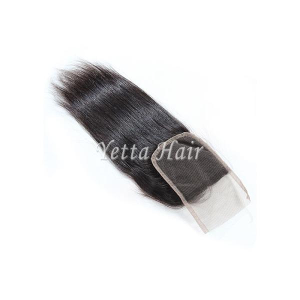 Density 130% Hand Tied Virgin Hair Lace Closure Long Lasting With Proper Care
