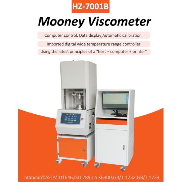Mooney Viscosity Test Equipment For Natural Rubber Mooney Viscometer Temperature Control Accuracy High-precision ± 0.3℃