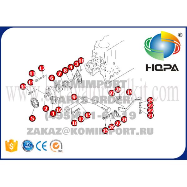 6136-51-1102 6136-51-1002 Excavator Engine Parts Oil Pump Assy For 6D105 PC200-1 PC200-2
