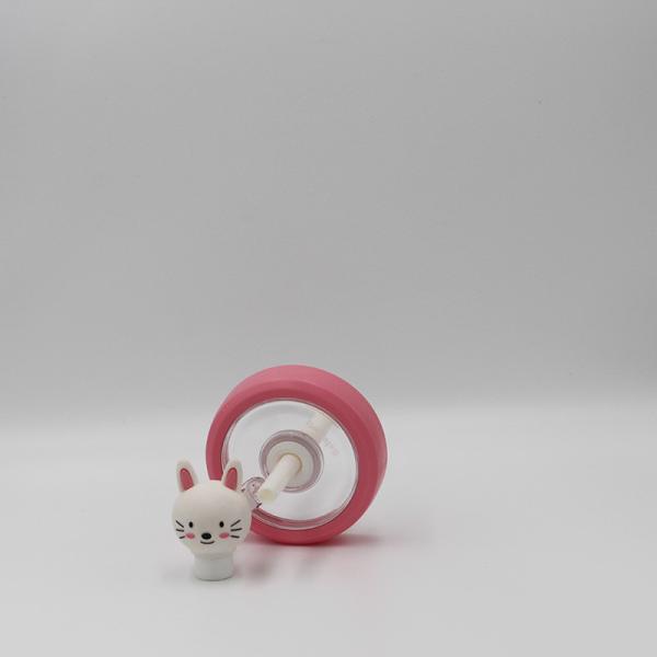 Fitness Sports Hello Kitty Shaker Bottle Plastic Transparent Straw