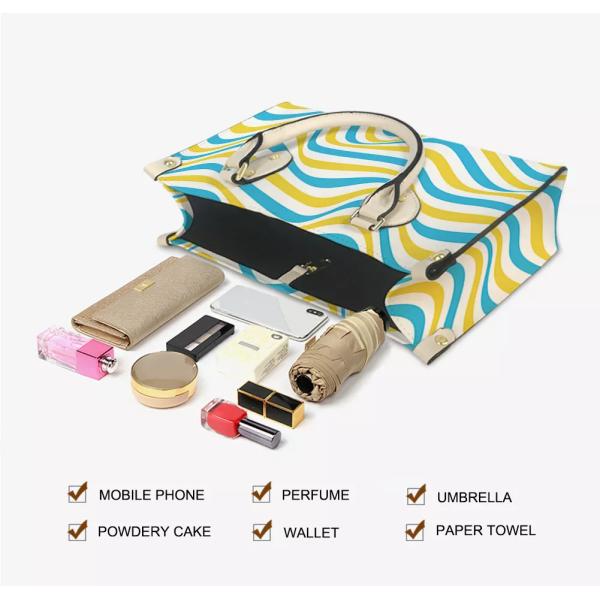 Портмоне портативного полиэстера роскошное кожаное, многофункциональная кожаная сумка Tote