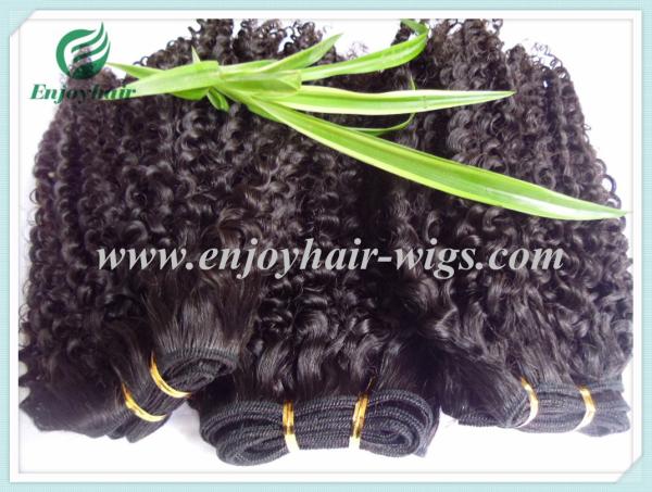 Peruvian 5A virgin remy hair weave ,natural color(can be dye) curly hair 10''-26''length