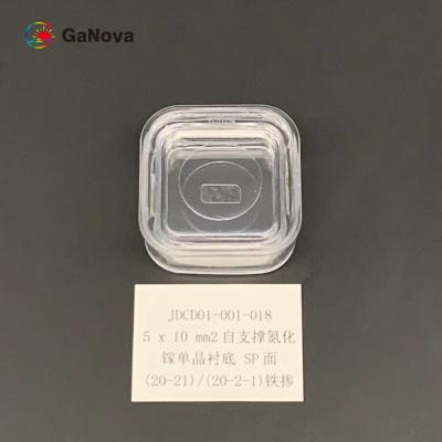 5x10mm2 Sp Face Gan Epitaxial Wafer Un Doped Si Type Gan Single Crystal Substrate