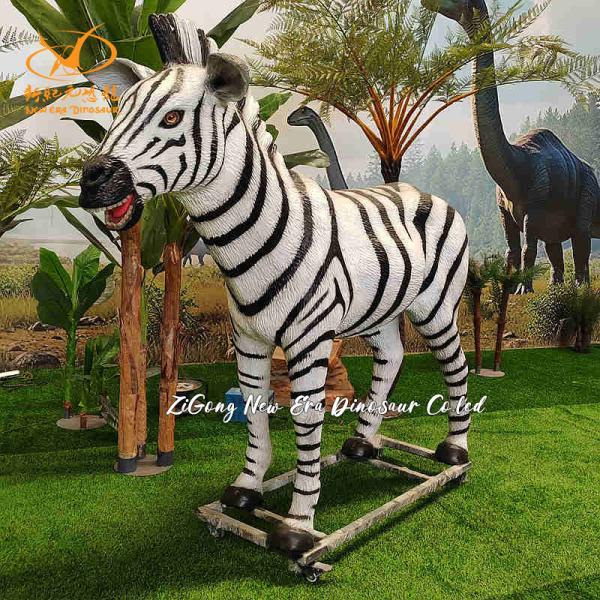 Zoo Decoration Animatronic Animal Robotic Life Size Realistic  Animatronic Zebra