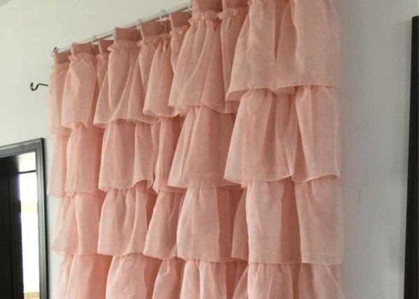 Double Deck Pretty Shower Curtains , Thicken Waterproof Elegant Shower Curtains
