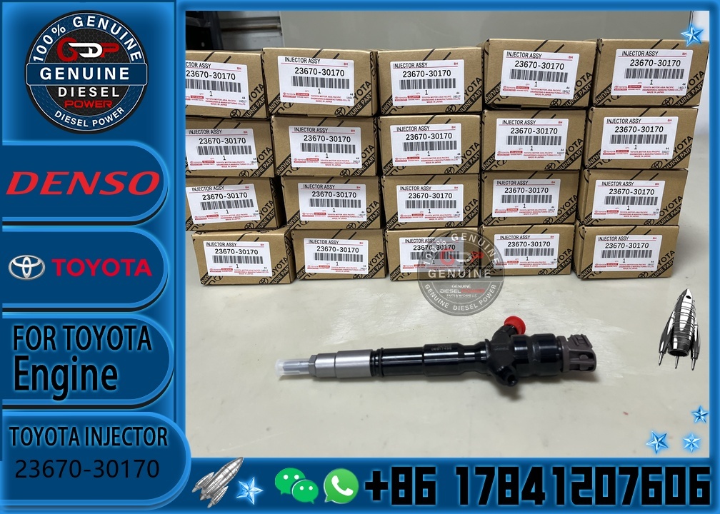 Common Rail Fuel Injector Cross Ref 295900-0240 23670-30170 295900-0190 Fit 1KD-FTV 3.0L Turbo Diesel Engine Pickup