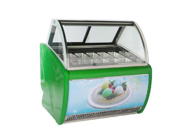 Casseroles commerciales Frost du congélateur 12 d'affichage de crème glacée de Gelato libre