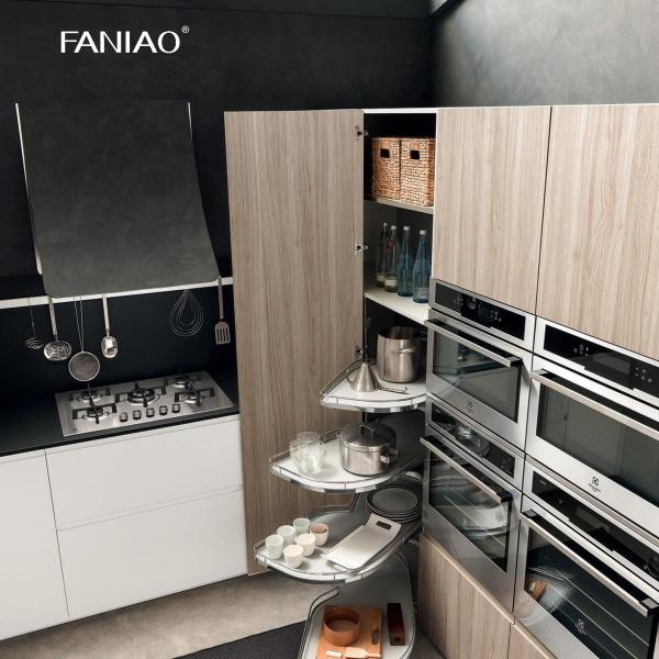 Armário Minimalista Designs Madeira Natural Grão Aço Inoxidável Metal Armário de Cozinha Moderno