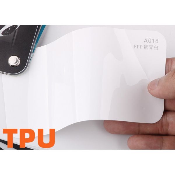 1.52x15m TPU Glossy white Vinyl Air Bubble Free Wrapping Glossy Sky Grey Paint Protection Smart Tint PPF Car Color Changing Film TPU tph PPF color