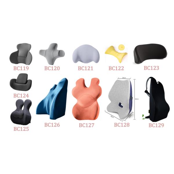 Office Chair Car Drivers Backrest Waist Support Cushion with Memory Foam Lumbar Spine