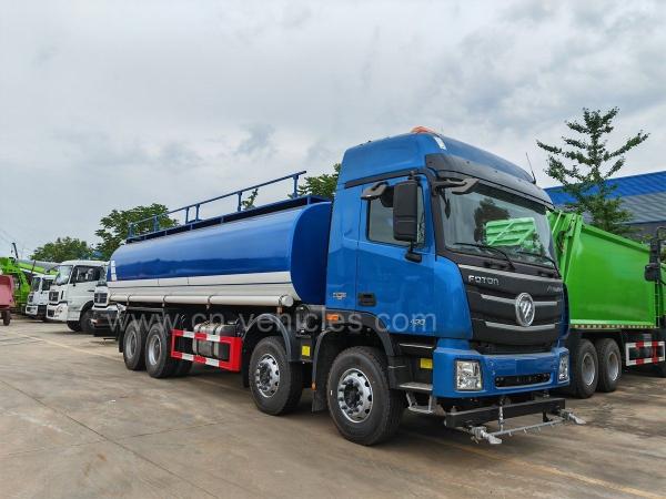 Foton Auman 30000 Liter 12 Wheel Stainless Steel Tanker Truck SS304 Water Delivery Tanker