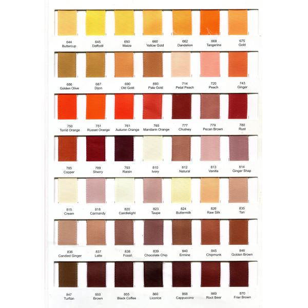 RIBBONS MSD 's Custom Printed 100% Polyester Satin Ribbons in 196 Colors and Patterns