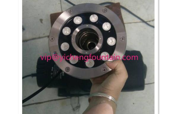 185mm Diameter  Fully AISI304 Underwater Led Fountain Lights LED DMX512 Control 9W 12W 27W 36W