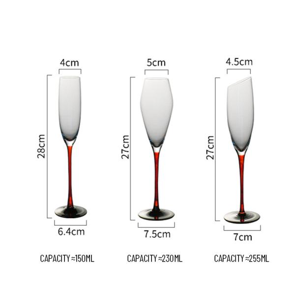 Hospitality Bulk Orders Custom Logo 6-10oz Crystal Flutes Lead-Free Chip-Resistant Glassware