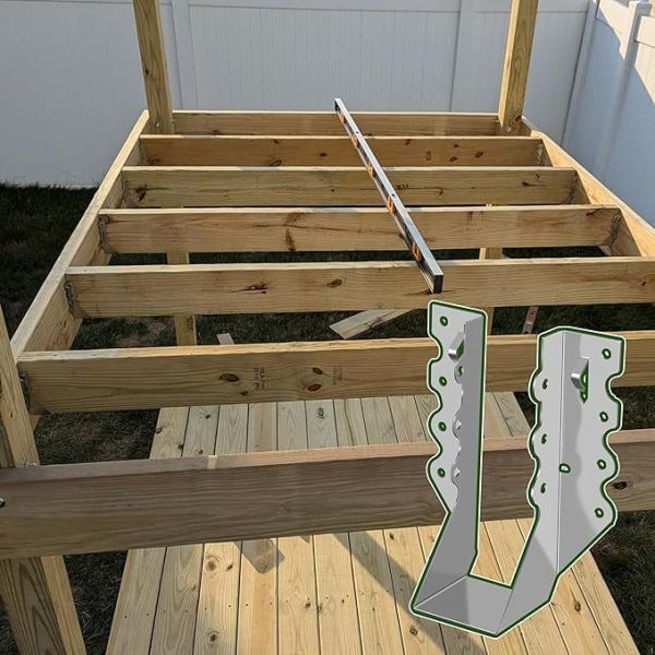 2x6 Galvanized Joist Hanger with 20 Gauge Metal for Hurricane Tie and Rafter Bracket Applications