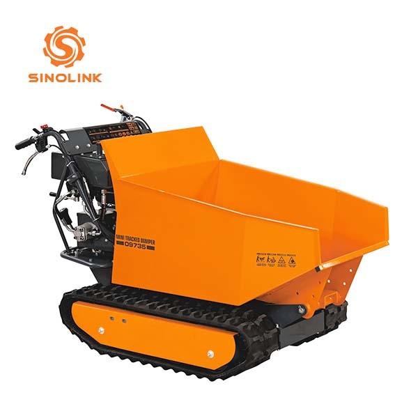 High Tip Tracked Dumper Barrow Hydraulic Mini Transporter Crawler Driven