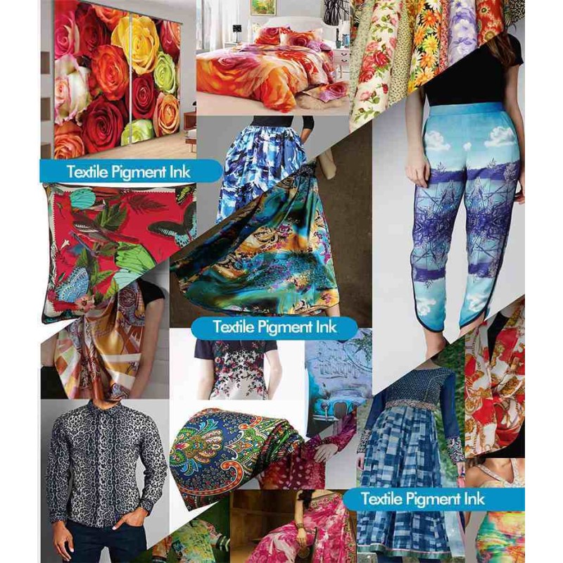 Digital Printing Textile Pigment Ink Water Based For Roll To Roll Textile Production