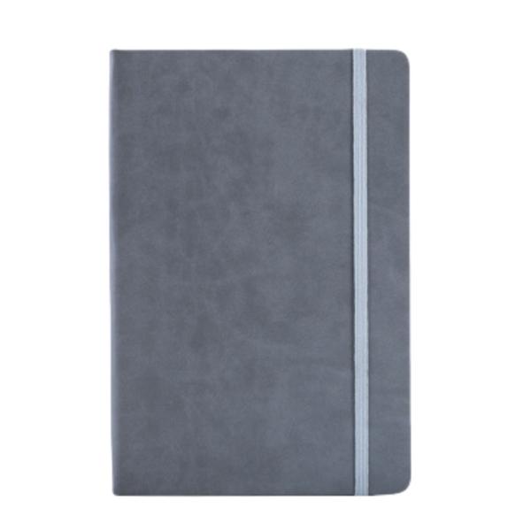 Engraved Logo Hardcover A5 Office PU Notebooks With Elastic Closure