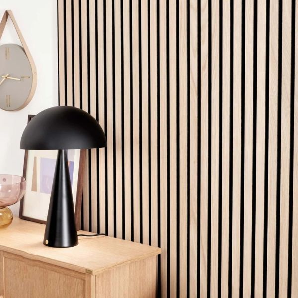 Twill Venner MDF Wood Slat Acoustic Panel 2400x600mm For Home Decoration