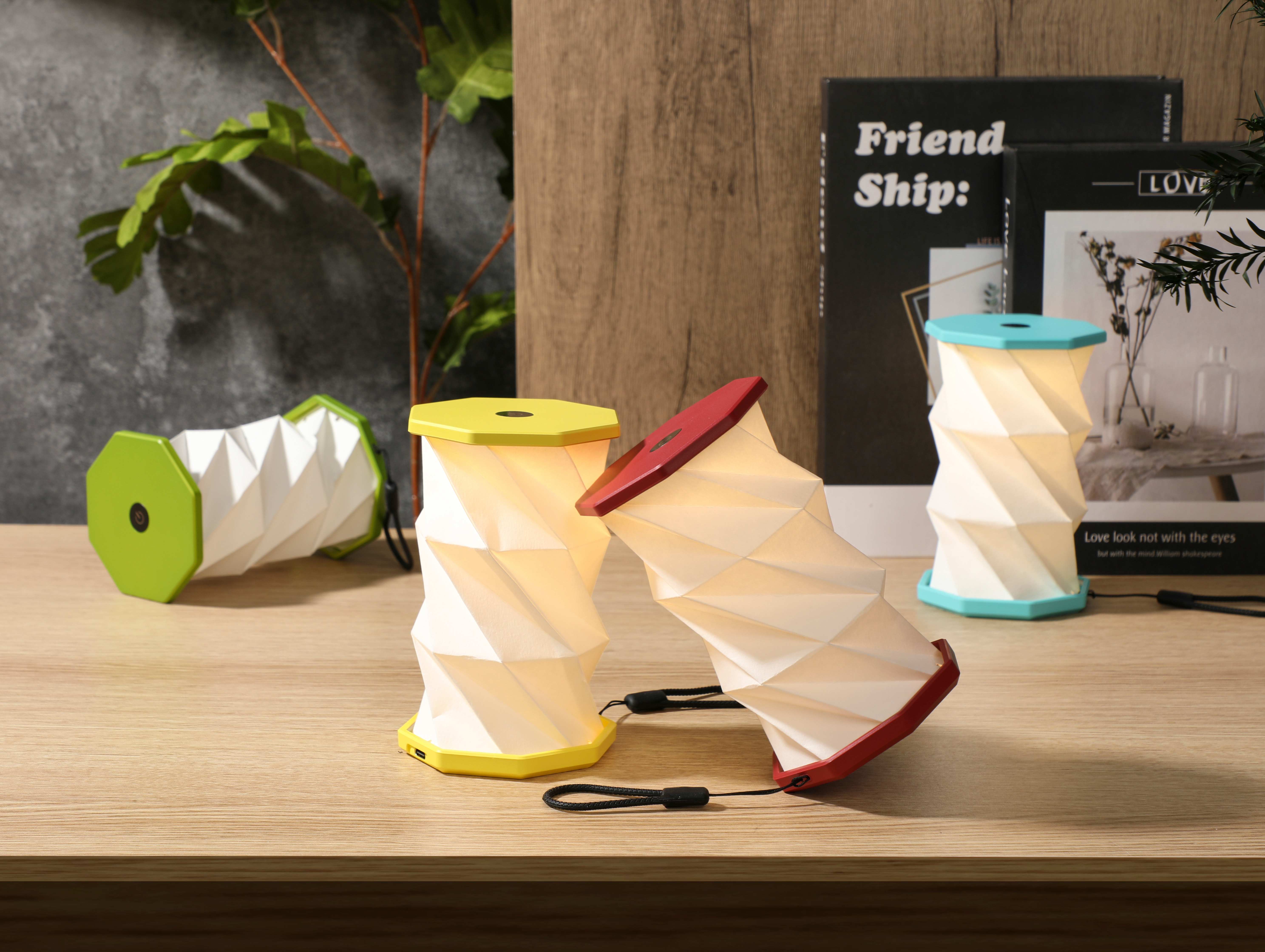 Bedside Luminous ABS Homemade Paper Lamp Pendant Rotating Halloween Lantern