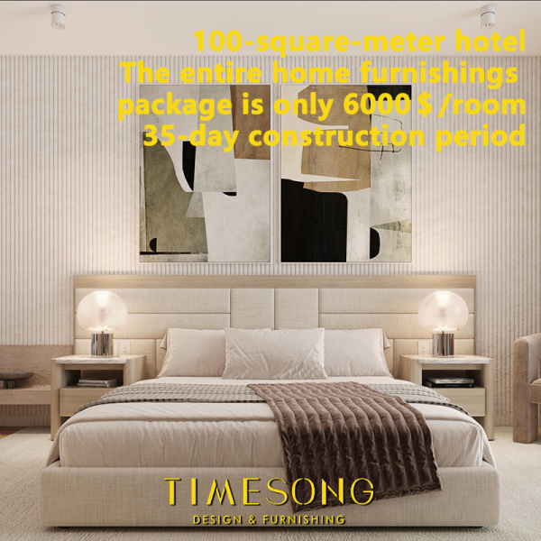 Luxury Hotel Bedroom Complete Fit-Out Modern Customized Design Home Furniture Songdesign 5-Year Warranty