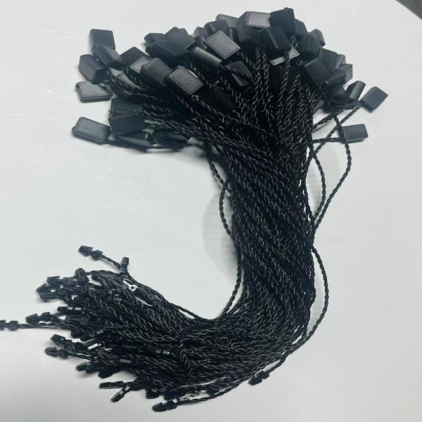 ODM 7 Inch Rectangle Black Plastic Tag Fasteners String Flexible