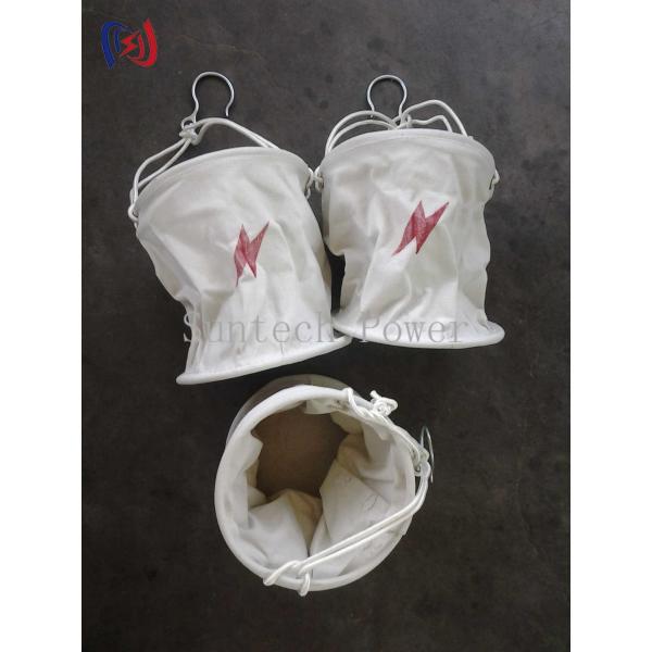 Sacs de toile cylindriques à haute altitude de 250 mm enchaînant des câbles aériens