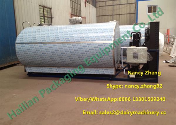 Dairy Cow Farm Milk Cooler Tank CE Certificate With 6000L Capacity