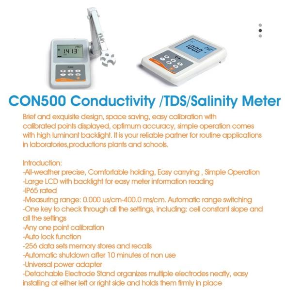 Portable Dissolved Oxygen Probe DO Meter for Field DO Measurement and Temperature Control
