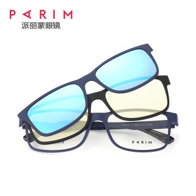 Grampo polarizado em óculos de sol, grampo do vermelho azul preto adulto nos homens do Eyewear unisex