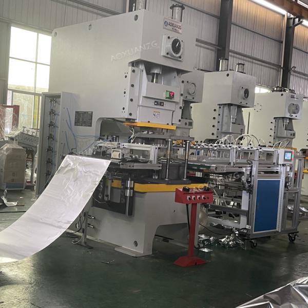 Papel de aluminio taza grande de la caja de la cena que forma por completo/semi de la máquina auto