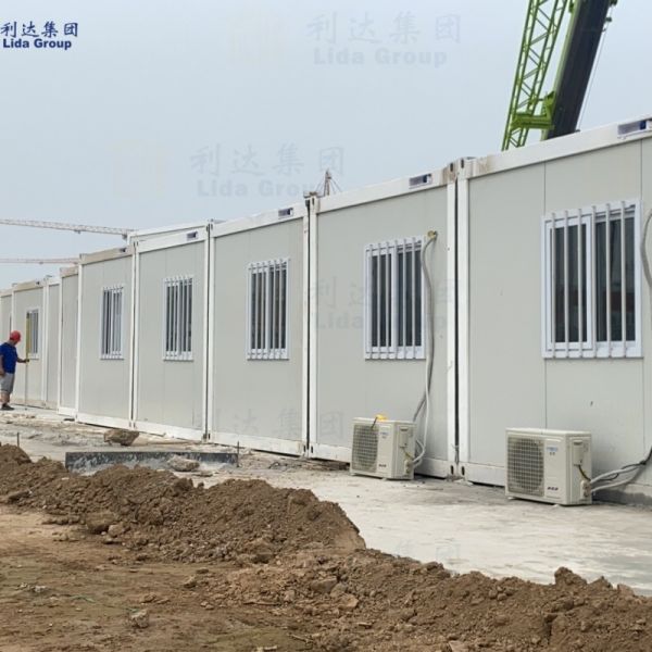 Dustproof Flat Pack Container House Customizable Site Office Flat Pack 5980mm