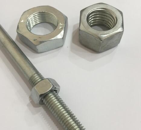 DIN439 Hex Thin Nut Type B Pan Head Screw Zinc Plate Surface 6h Tolerance