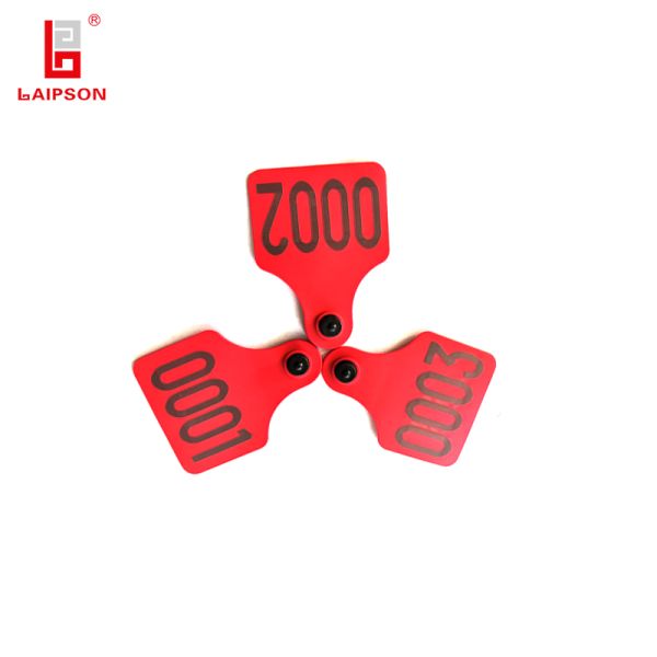 Durable UHF Ear Tag RFID 890Mhz for Livestock Cattle Sheep Pig with Multiple Tag Reading and High Data Storage Capacity