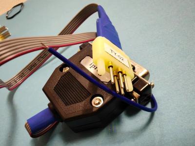 pogo 5 pins spring load cable to DB25 adapter for TOYOTA on board connect repair data