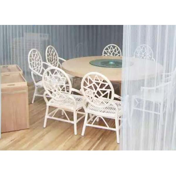 Customized Colored Metallic Curtain / Chain Mesh Curtain Indoor Decoration