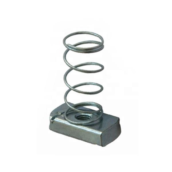 ISO DIN JIS ANSI ASTM BS GB Standard Blue White Zinc Plated M8 M10 M12 Carbon Steel Spring Nuts for Fastening Solutions