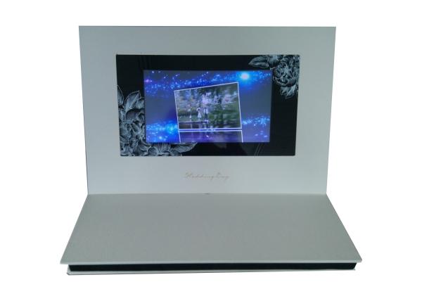 Digital Wedding Video Album Elegant With TFT Screen USB Rechargeable Battery
