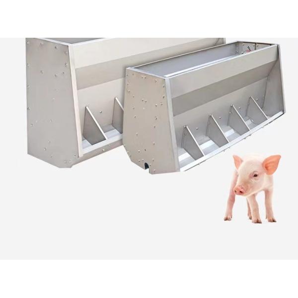 Stainless Steel 304 Livestock Feeding Equipment Swine Nursery Feeders 8 Holes