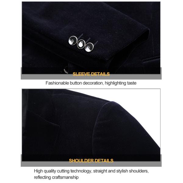 Nonwoven Weaving Method Men's Casual Suit Jacket Spring and Autumn Cotton Corduroy Suit