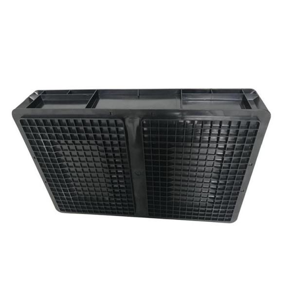 Коробка ESD прочного черного цвета много размеров анти- статическая пластиковая для хранения PCB компонентного