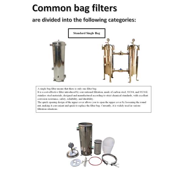 Stainless Steel Bag Filter Diesel Gasoline Engine Oil Large Flow Filter