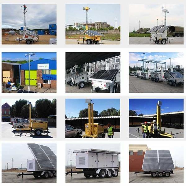 Mobile Energy Vehicle Solar Wind Hybrid System 48V For Trailer Power Supply