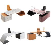 Mesa de escritório executiva moderna para gerente de chefe Mobiliário de luxo